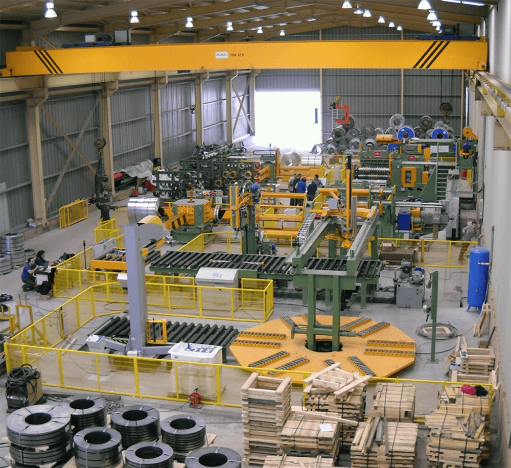 Industrial coil processing line